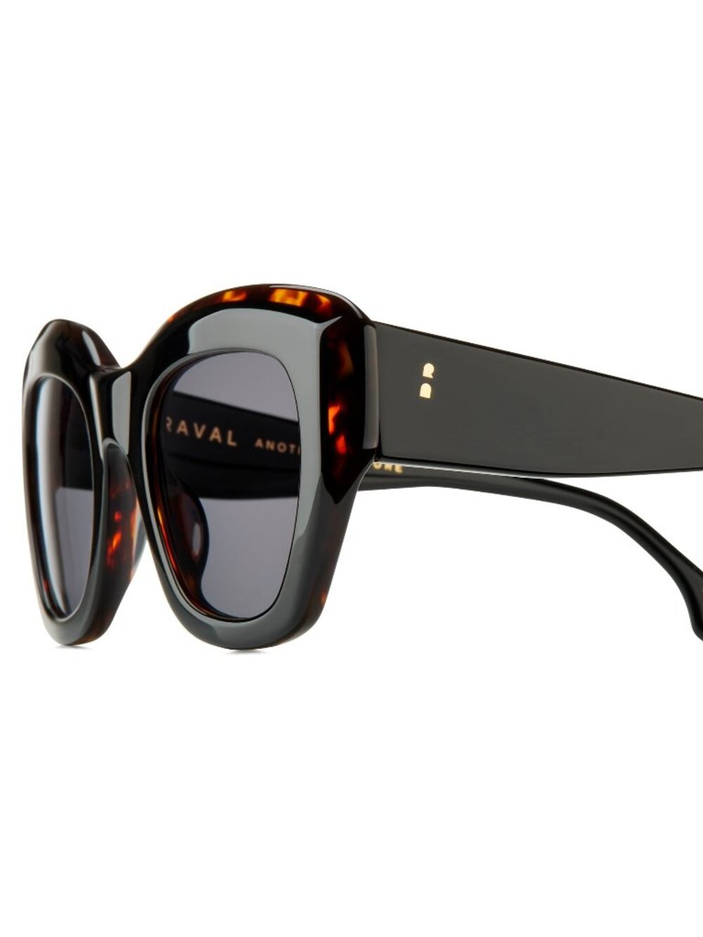 New Raval Eyewear Women's Sunglasses Havana Square Grey Lens Acetate Frame ERIKA